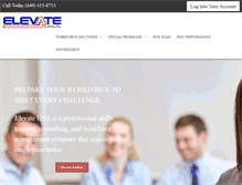 Tablet Screenshot of elevate4success.com